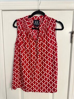 Escapada Red and White Women's Top